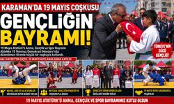 Karaman"da 19 Mayıs Coşkusu Meydanlara Taştı