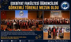 EDEBİYAT FAKÜLTESİ ÖĞRENCİLERİ GÖRKEMLİ TÖRENLE MEZUN OLDU