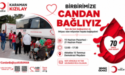 Karaman Kızılay'dan Birbirimize Candan Bağlıyız Kan Bağışı Kampanyası
