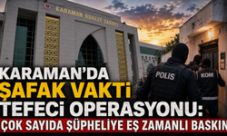 Karaman’da Şafak Vakti Tefeci Operasyonu: Çok Sayıda Şüpheliye Eş Zamanlı Baskın