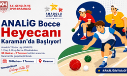 KARAMAN, ANALİG BOCCE 1. ETAP 2. GRUP MÜSABAKALARINA EV SAHİPLİĞİ YAPIYOR