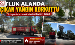 Otluk Alanda Çıkan Yangın Korkuttu