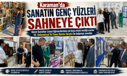 Karaman’da Genç Sanatçılar Eserlerini Sergiledi