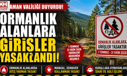 KARAMAN’DA ORMANLIK ALANLARA GİRİŞLER 31 EKİM’E KADAR YASAKLANDI