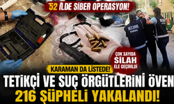 52 İlde Siber Operasyon: Karaman da Listede, 216 Şüpheli Yakalandı