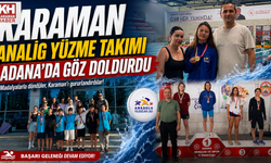KARAMAN ANALİG YÜZME TAKIMI ADANA’DA GÖZ DOLDURDU