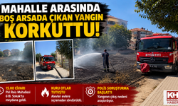 Mahalle Arasında Çıkan Ot Yangını Korkuttu
