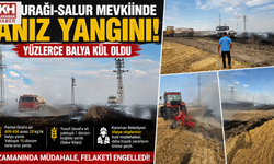 Su Durağı–Salur Mevkiinde Anız Yangını: Yüzlerce Balya Kül Oldu