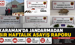 Karaman’da Jandarmadan Bir Haftada 18 Bin 562 Kişiye Sorgu: 52 Aranan Şahıs Yakalandı