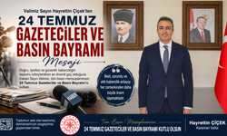 Vali Çiçek’ten 24 Temmuz Gazeteciler ve Basın Bayramı Mesajı