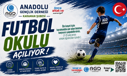 AGD KARAMAN FUTBOL OKULU AÇILIYOR