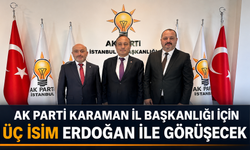 AK Parti Karaman İl Başkanlığı İçin Üç İsim Erdoğan ile Görüşecek