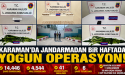 KARAMAN’DA JANDARMADAN BİR HAFTADA YOĞUN DENETİM: 41 ARANAN ŞAHIS YAKALANDI