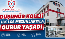 DÜŞÜNÜR KOLEJİ İLK LGS MEZUNLARIYLA GURUR YAŞADI