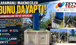 KARAMANLI MAKİNECİLER BUNU DA YAPTI! MEYVE HASADINA YERLİ ÇÖZÜM