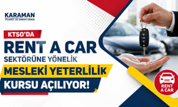 KTSO’da Rent A Car sektörüne yönelik mesleki yeterlilik kursu açılıyor