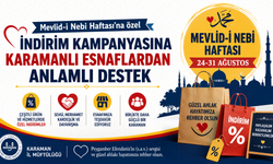 Mevlid-i Nebi Haftası’na özel indirim kampanyasına Karamanlı esnaflardan anlamlı destek