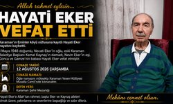 HAYATİ EKER VEFAT ETTİ