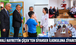 Vali Hayrettin Çiçek’ten Siyahser İlkokuluna Ziyaret