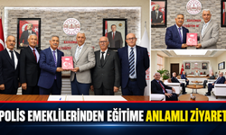 Polis Emeklilerinden İl Millî Eğitim Müdürlüğüne Ziyaret