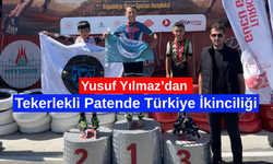 Yusuf Yılmaz’dan Tekerlekli Patende Türkiye İkinciliği