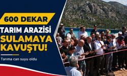 600 Dekar Tarım Arazisi Sulamaya Kavuştu