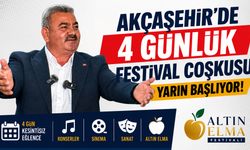 Akçaşehir’de 4 Günlük Festival Coşkusu Yarın Başlıyor