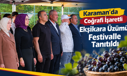 Karaman’da Coğrafi İşaretli Ekşikara Üzümü Festivalle Tanıtıldı