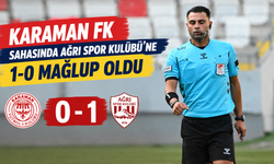 Karaman FK Sahasında Ağrı Spor Kulübü’ne 1-0 Mağlup Oldu