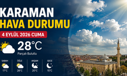 Karaman hava durumu (4 Eylül 2026)