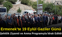 Ermenek’te 19 Eylül Gaziler Günü Şehitlik Ziyareti ve Anma Programıyla İdrak Edildi