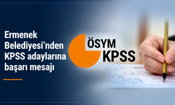 Ermenek Belediyesi’nden KPSS adaylarına başarı mesajı