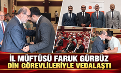 İl Müftüsü Faruk Gürbüz Din Görevlileriyle Vedalaştı