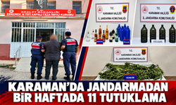 Karaman’da Jandarmadan Bir Haftada 11 Tutuklama