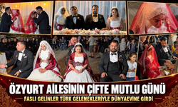 Özyurt Ailesinin Çifte Mutlu Günü: Faslı Gelinler Türk Gelenekleriyle Dünyaevine Girdi