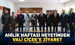 Ahilik Haftası Kutlama Heyetinden Vali Çiçek’e Ziyaret