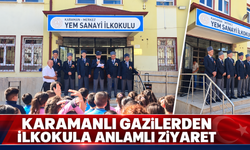 Karamanlı Gazilerden İlkokula Anlamlı Ziyaret