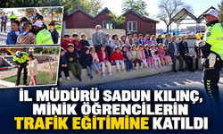 İl Müdürü Sadun Kılınç, Minik Öğrencilerin Trafik Eğitimine Katıldı