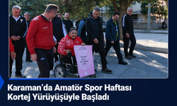 Karaman’da Amatör Spor Haftası Kortej Yürüyüşüyle Başladı