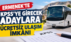Ermenek’te KPSS’ye girecek adaylara ücretsiz ulaşım imkânı