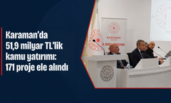 Karaman’da 51,9 milyar TL’lik kamu yatırımı: 171 proje ele alındı