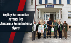 Yeşilay Karaman’dan Ayrancı İlçe Jandarma Komutanlığına Ziyaret