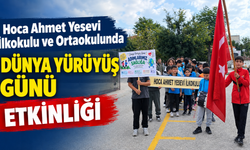 Hoca Ahmet Yesevi Okullarında Dünya Yürüyüş Günü Etkinliği