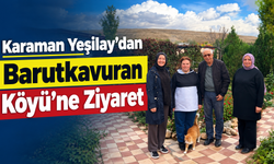 Karaman Yeşilay’dan Barutkavuran Köyü’ne ziyaret