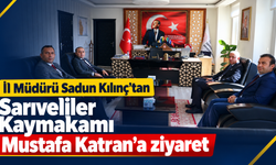İl Müdürü Sadun Kılınç’tan Sarıveliler Kaymakamı Mustafa Katran’a ziyaret