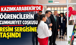 Kazımkarabekir’de Öğrencilerin Cumhuriyet Coşkusu Resim Sergisine Taşındı