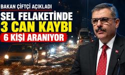 Bakan Çiftçi açıkladı: Sel felaketinde 3 can kaybı, 6 kişi ise aranıyor