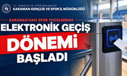 Karaman’daki spor tesislerinde elektronik geçiş dönemi başladı
