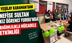 Yeşilay Karaman’dan Nefise Sultan Kız Öğrenci Yurdunda bağımlılıkla mücadele etkinliği