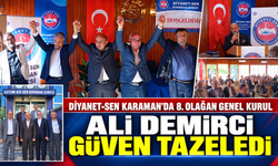 Diyanet-Sen Karaman’da Ali Demirci güven tazeledi